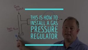 Boilers and combustion burners need gas pressure regulators installed correctly